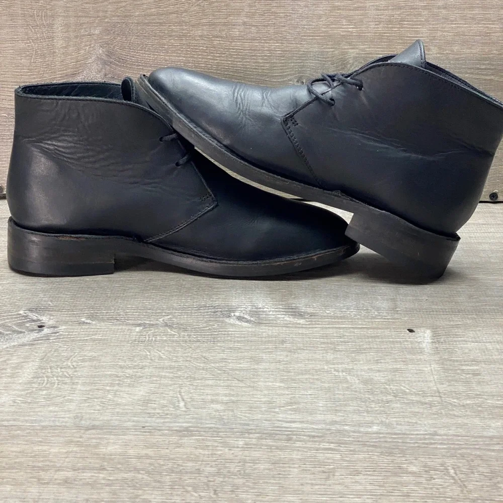 Thursday‎ Boot Co. Boots Scout Mens 6.5 (Fits 7.5) Black Leather Chukka Shoes